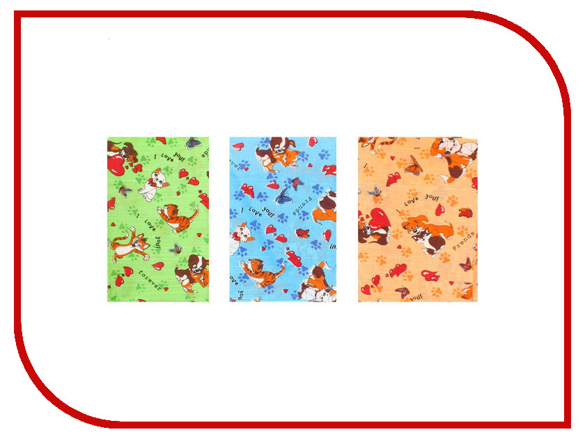 

Комплект Galtex Друзья 147x112/150x100/40x60 Бязь Mix 2149343