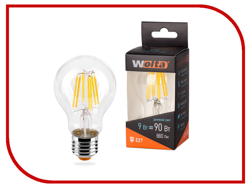 

Лампочка Wolta LED A60/9W/4000K/E27 25S60BLFT9E27