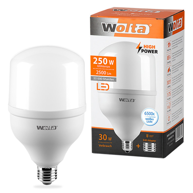 фото Лампочка Wolta LED HP/30W/6500K/E27/40 25WHP30E27/40