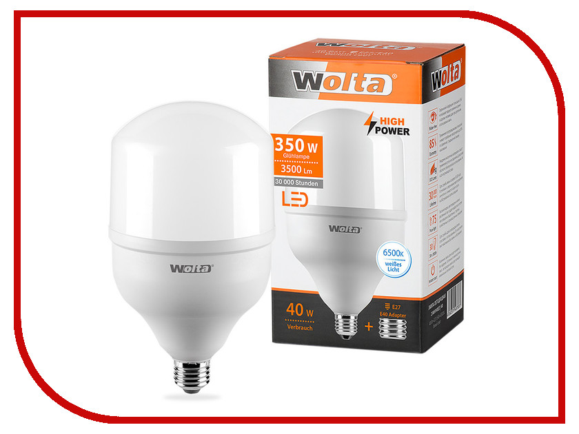 фото Лампочка Wolta LED HP/40W/6500K/E27/40 25WHP40E27/40