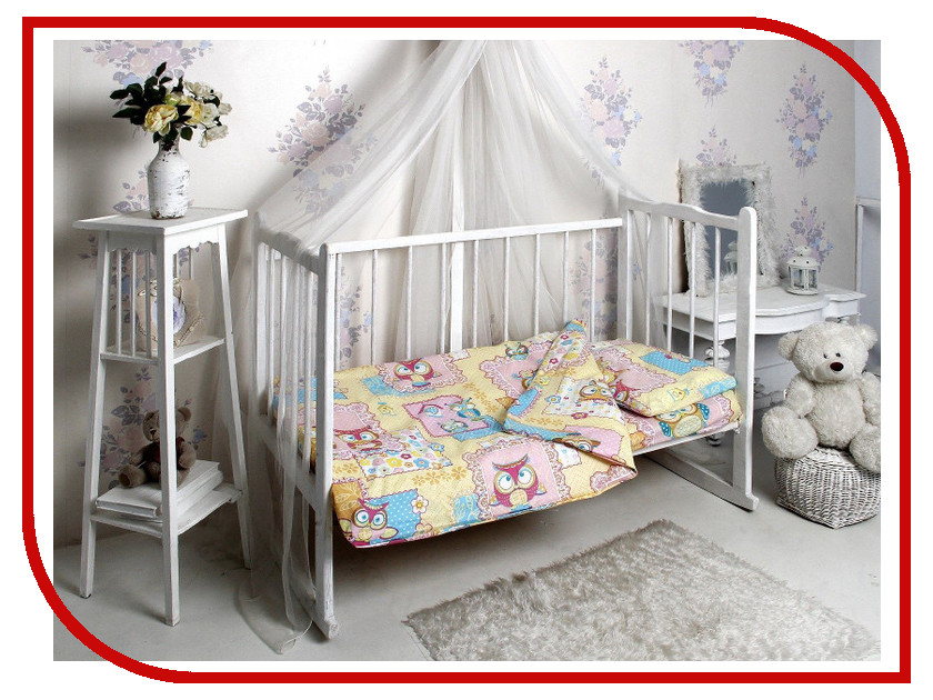 

Комплект Алмакс Kids Совушки 1696 112x147/110x150/40x60 Поплин 1920324, 1920324