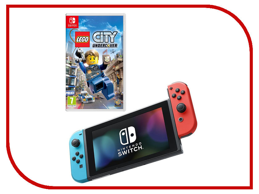фото Игровая приставка Nintendo Switch Red-Blue + LEGO City Undercover