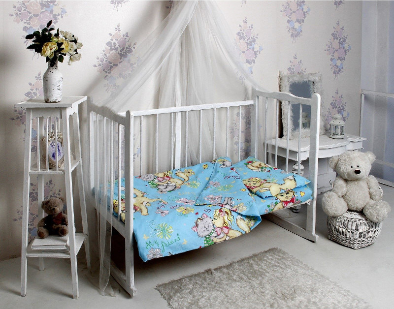 

Комплект Алмакс Kids Мой друг 1585/1 112x147/110x150/40x60 Поплин Blue 1920313, 1920313