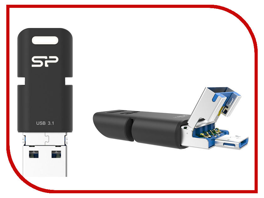 фото USB Flash Drive 32Gb - Silicon Power C50 SP032GBUC3C50V1K