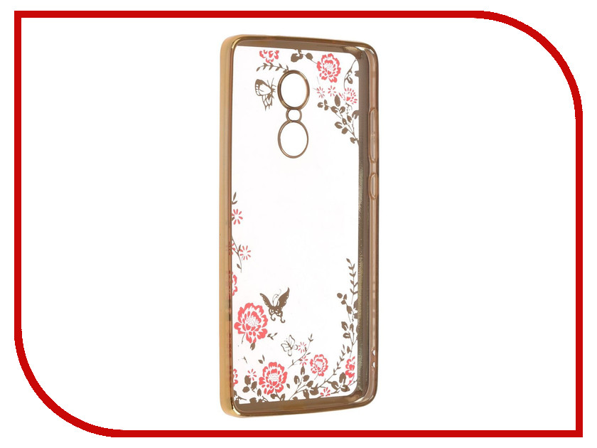 фото Аксессуар Чехол-накладка Xiaomi Redmi Note 4X SkinBox Silicone Chrome Border Color Style 1 4People Pink T-S-XRN4X-010