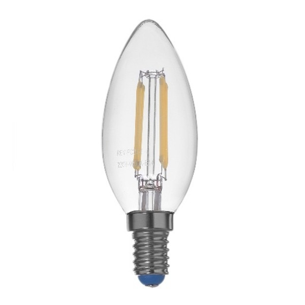 

Лампочка Rev LED Filament Свеча E14 C37 5W 220-240V 4000K 450Lm DECO Premium Cold Light 32360 0, 32360 0