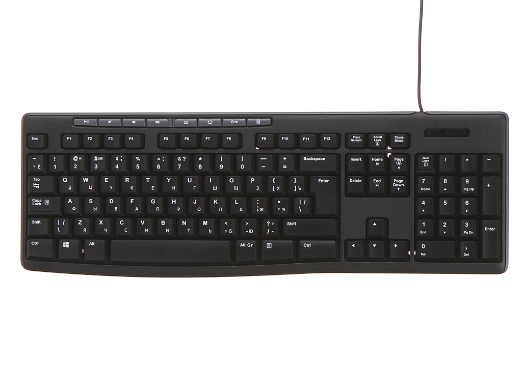 

Клавиатура Logitech Keyboard K200 For Business Black USB 920-008814, Keyboard K200