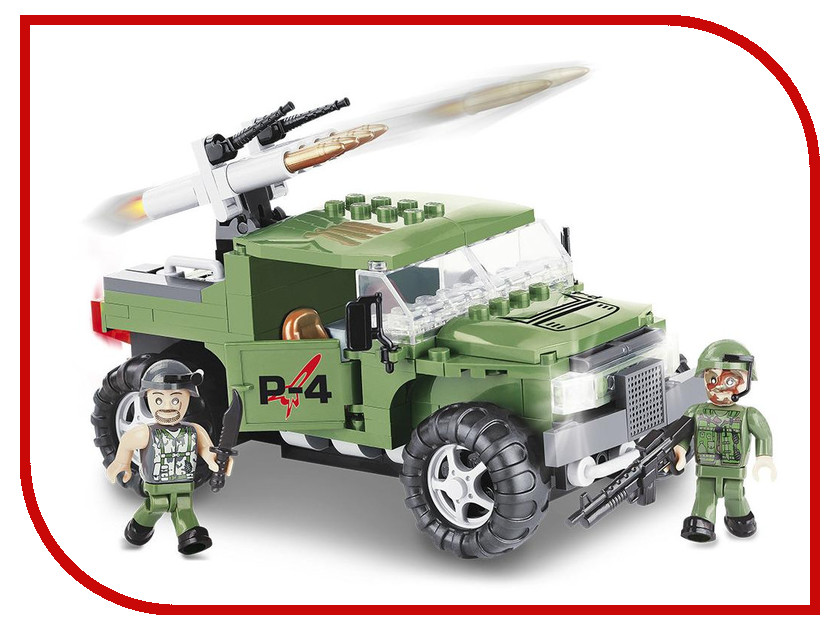

Конструктор Cobi Small Army Бронированый автомобиль P-4 200 дет. 2336, Бронированый автомобиль P-4