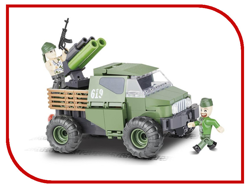 

Конструктор Cobi Small Army Армейский бронированый пикап 150 дет. 2160, Армейский бронированый пикап