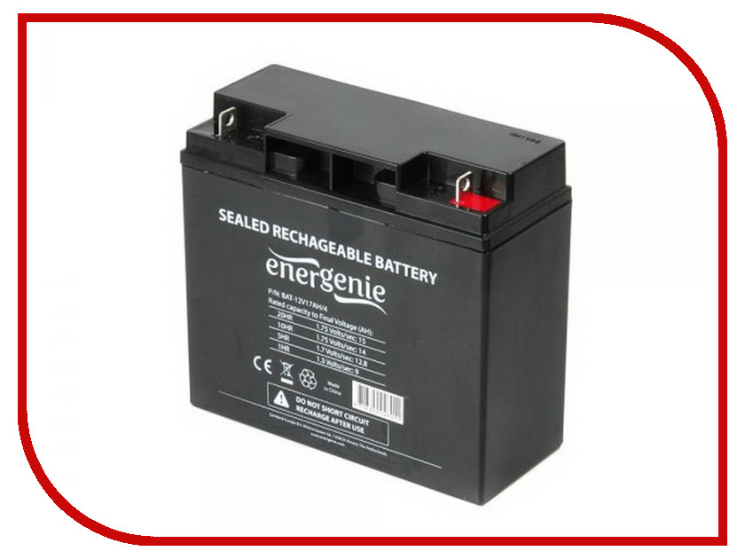 

Аккумулятор для ИБП Gembird Energenie BAT-12V17AH/4