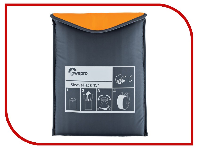 

Аксессуар Сумка-рюкзак Lowepro SleevePack 13 Orange-Grey