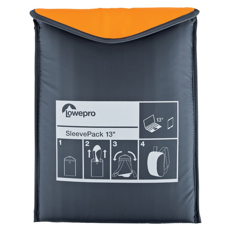 фото Сумка-рюкзак lowepro sleevepack 13.0 orange-grey lp37095-pww