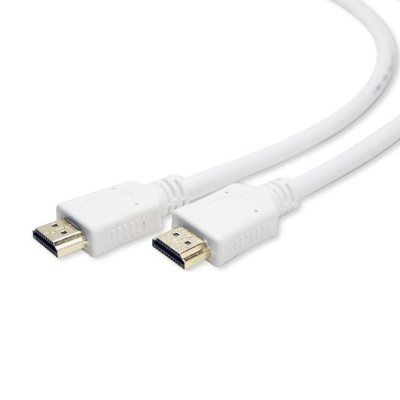 Аксессуар Gembird Cablexpert HDMI 19M v1.4 1.8m White CC-HDMI4-W-6 аксессуар gembird cablexpert usb am microbm 5p to iphone lightning 1m white cc mapusb2w1m