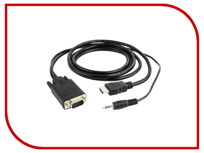 

Аксессуар Gembird Cablexpert HDMI-VGA 19M/15M + 3.5Jack 10m Black A-HDMI-VGA-03-10M