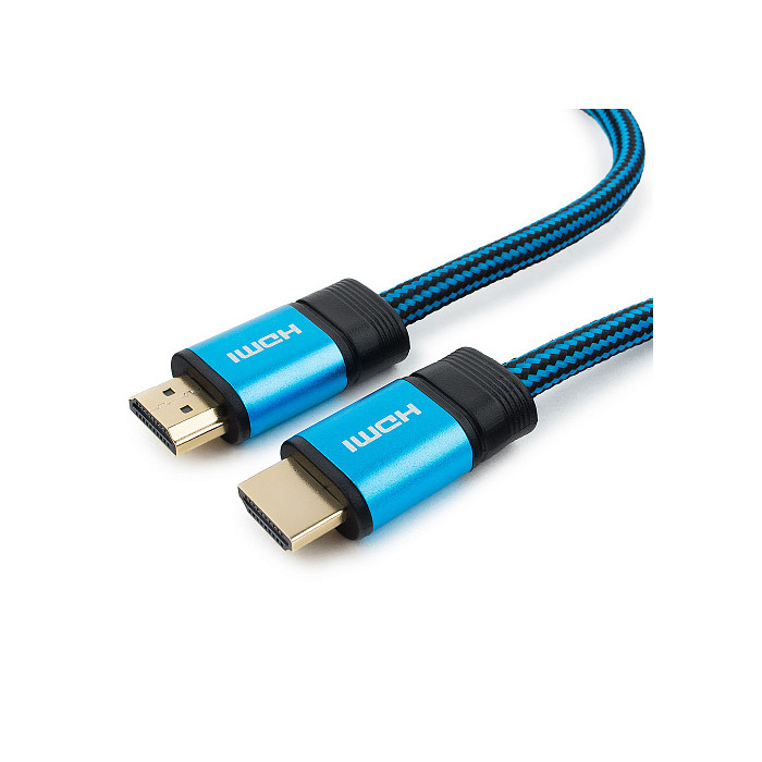 фото Аксессуар Gembird Cablexpert Gold HDMI M/M v1.4 7.5m Blue CC-G-HDMI01-7.5M