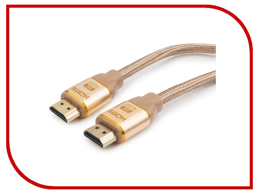 

Аксессуар Gembird Cablexpert Gold HDMI M/M v1.4 1m Gold CC-G-HDMI03-1M