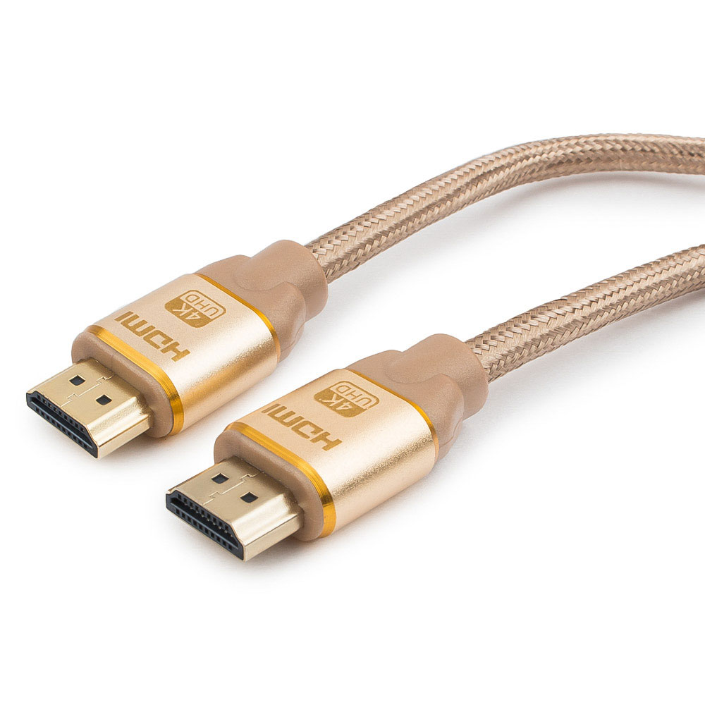 фото Аксессуар Gembird Cablexpert Gold HDMI M/M v1.4 1.8m Gold CC-G-HDMI03-1.8M