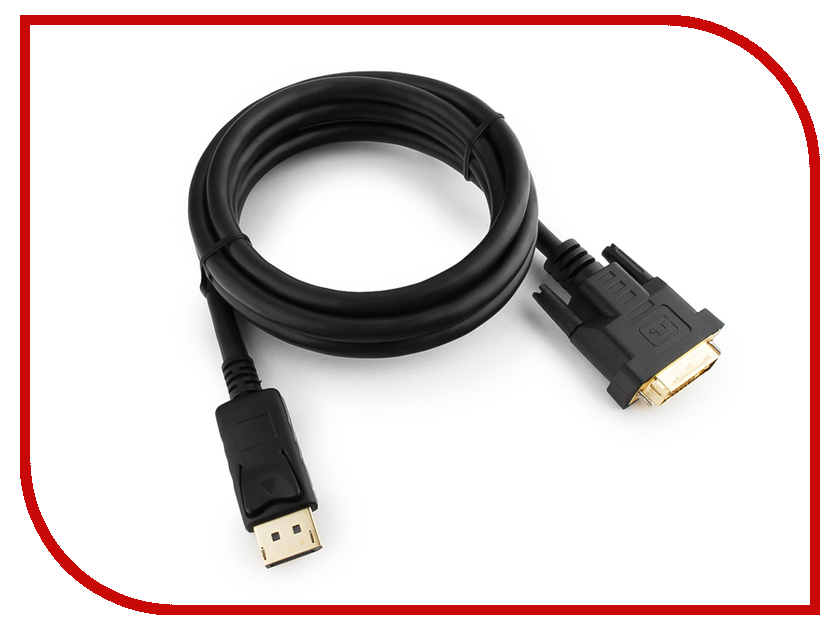 

Аксессуар Gembird Cablexpert DisplayPort to DVI 20M/25M 1.8m Black CC-DPM-DVIM-1.8M