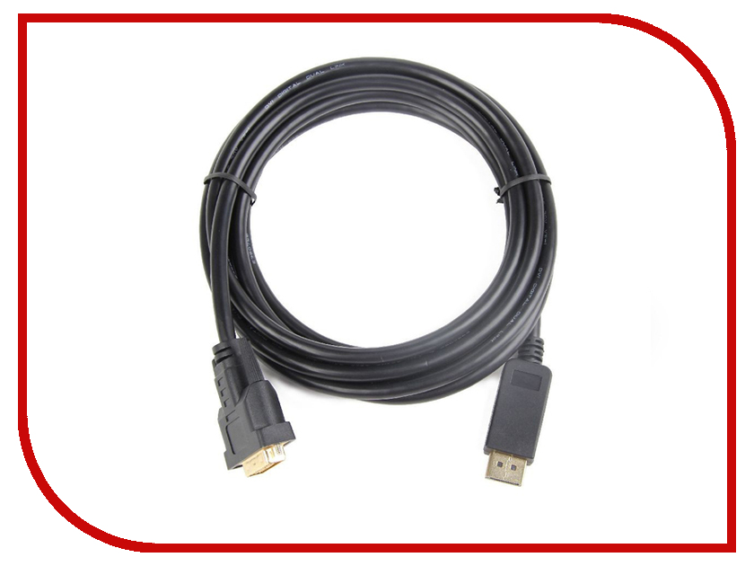 фото Аксессуар Gembird Cablexpert DisplayPort to DVI 20M/25M 3m Black CC-DPM-DVIM-3M