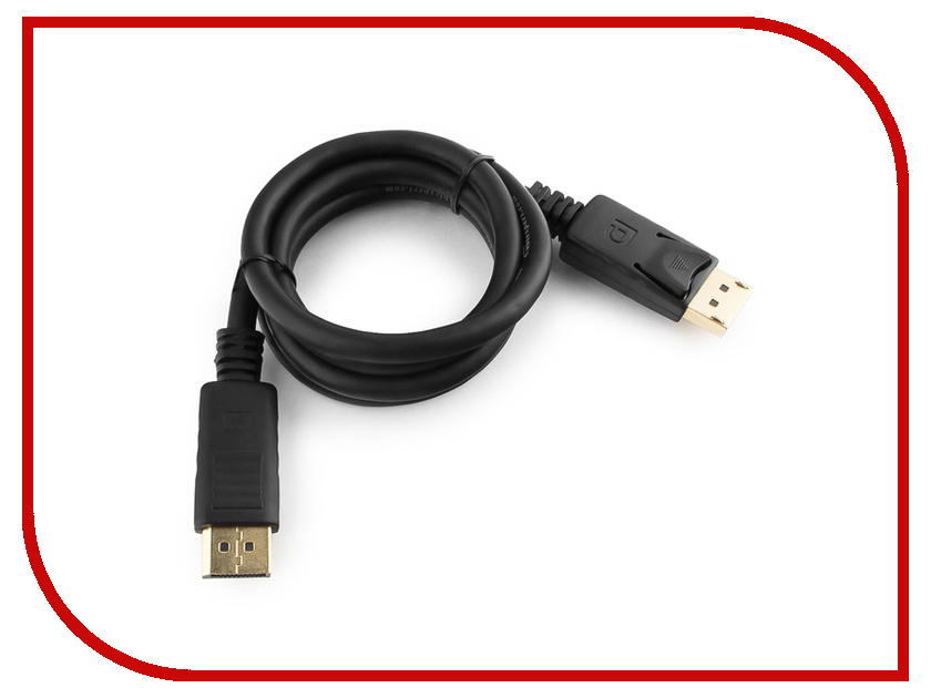 фото Аксессуар Gembird Cablexpert DisplayPort 20M/20M 1m Black CC-DP-1M