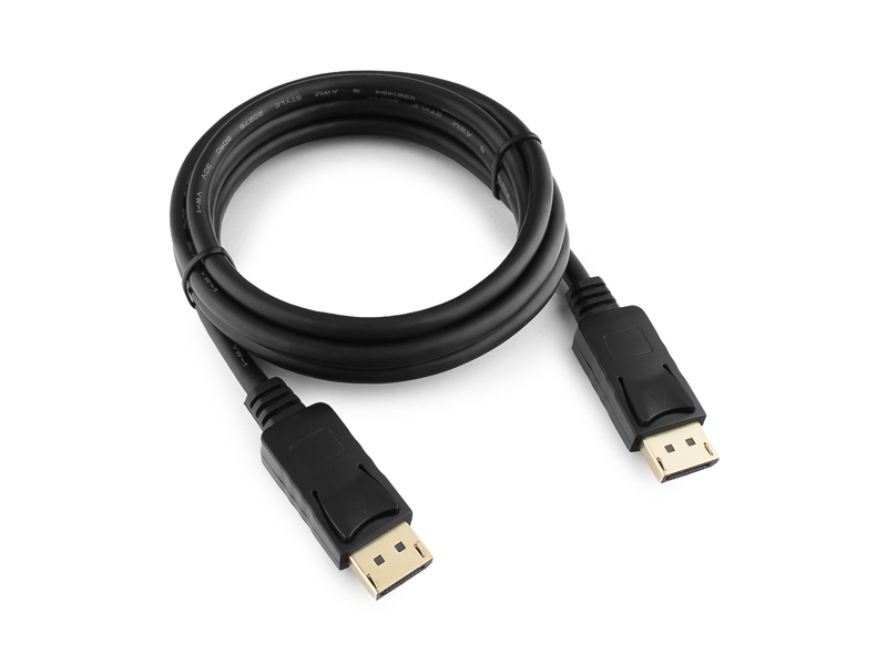 Аксессуар Gembird Cablexpert DisplayPort 20M/20M 1.8m Black CC-DP-6 кабель vga 20м gembird 2 фильтра тройное экранирование черный cc ppvga 20m b