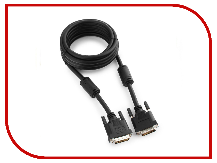 фото Аксессуар Gembird Cablexpert DVI-D Dual Link 25M/25M 4.5m Black CC-DVI2-BK-15