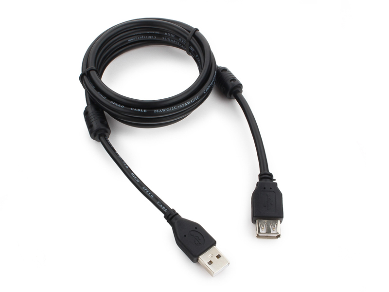  Gembird Cablexpert Pro USB2.0 AM/AF 1.8m Black CCF2-USB2-AMAF-6