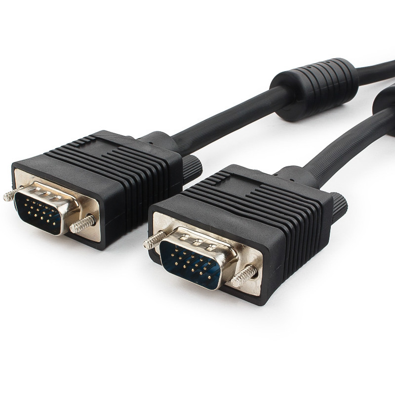 Аксессуар Gembird Cablexpert Premium VGA 15M/15M 3m Black CC-PPVGA-10-B кабель vga 20м gembird 2 фильтра тройное экранирование черный cc ppvga 20m b