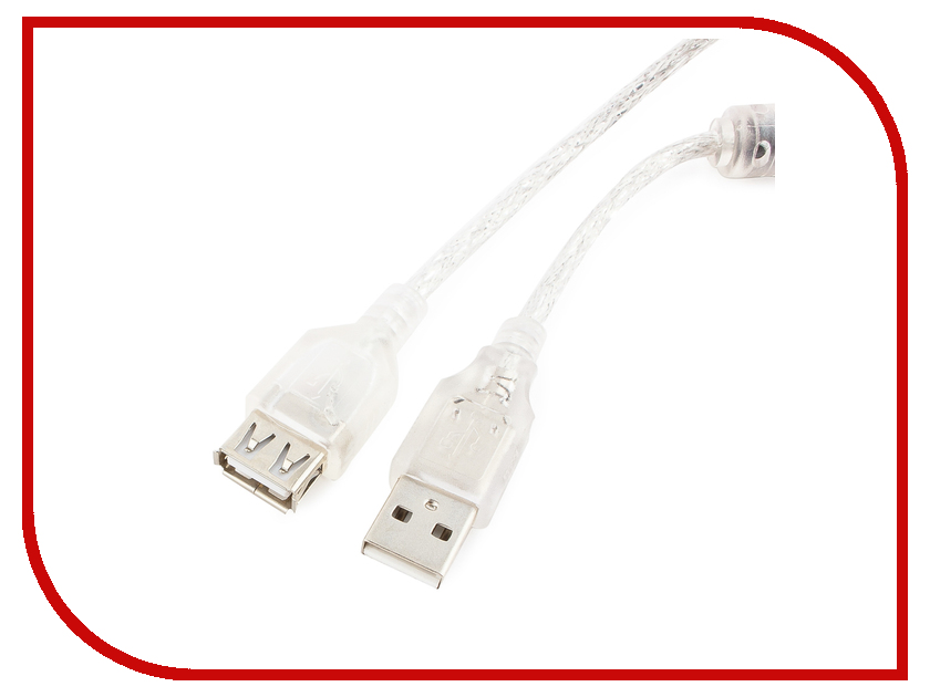 

Аксессуар Gembird Cablexpert Pro USB2.0 AM/AF 3m Transparent CCF-USB2-AMAF-TR-10