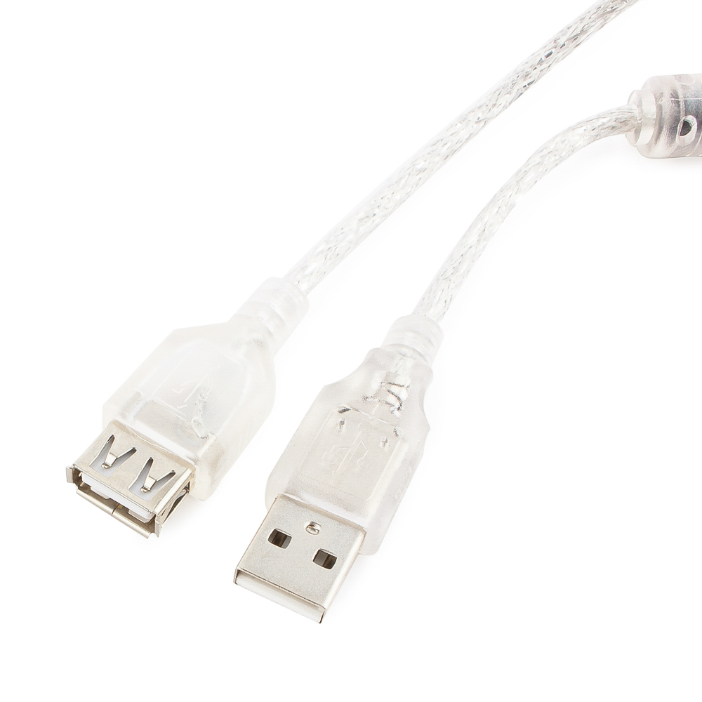Аксессуар Gembird Cablexpert Pro USB2.0 AM/AF 4.5m Transparent CCF-USB2-AMAF-TR-15