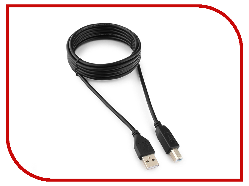 

Аксессуар Gembird Cablexpert Pro USB 2.0 AM/BM 3m Black CCP-USB2-AMBM-10