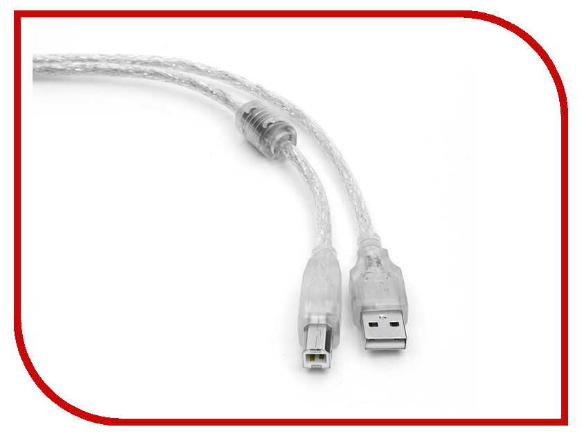 

Аксессуар Gembird Cablexpert Pro USB 2.0 AM/BM 3m Transparent CCF-USB2-AMBM-TR-10