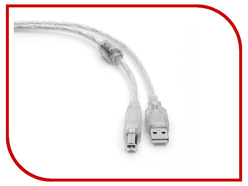 

Аксессуар Gembird Cablexpert Pro USB 2.0 AM/BM 4.5m Transparent CCF-USB2-AMBM-TR-15