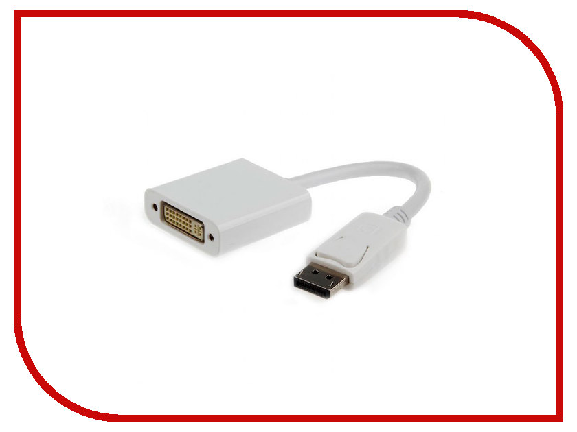 

Аксессуар Gembird Cablexpert DisplayPort - DVI 20M/19F A-DPM-DVIF-002-W White