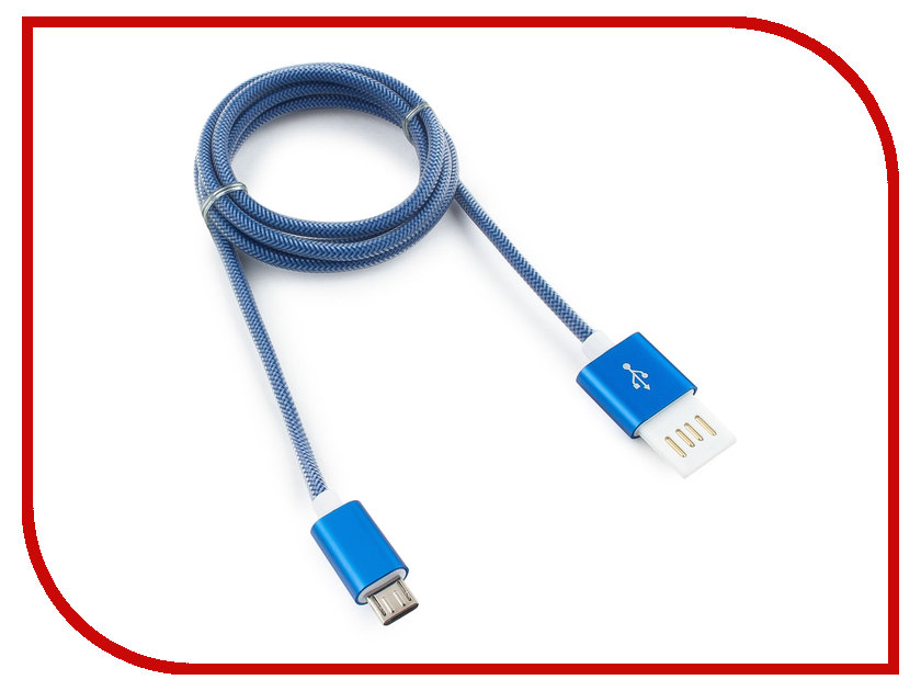 

Аксессуар Gembird Cablexpert USB 2.0 AM/microBM 5P 1m Blue CCB-mUSBb1m