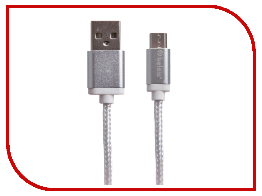 

Аксессуар Belsis USB 2.0 AM - MicroUSB 1.3m White BS3001W