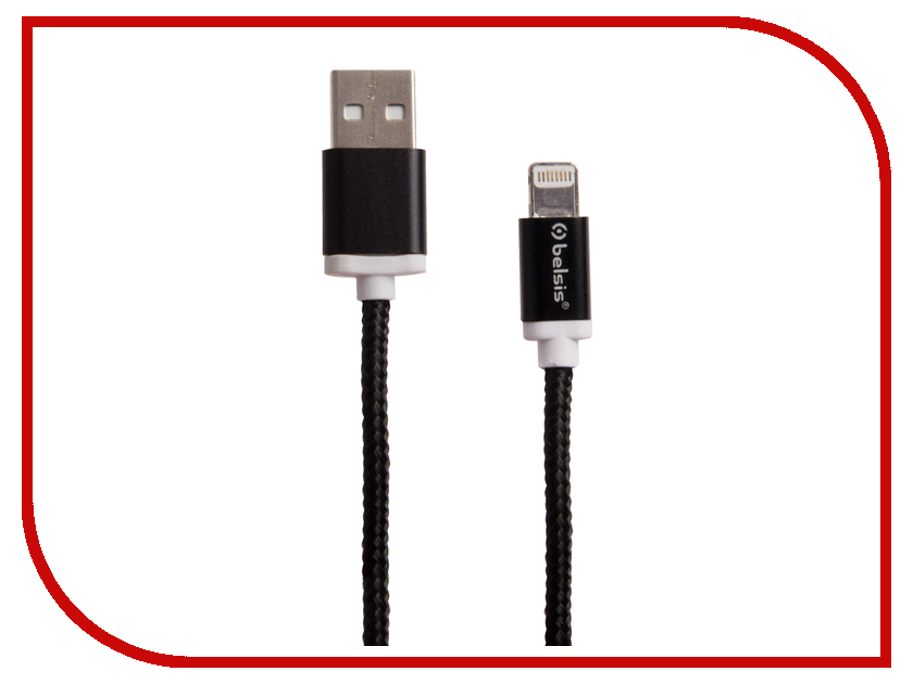 фото Аксессуар Belsis Lightning - USB A 1.3m Black BS3002B