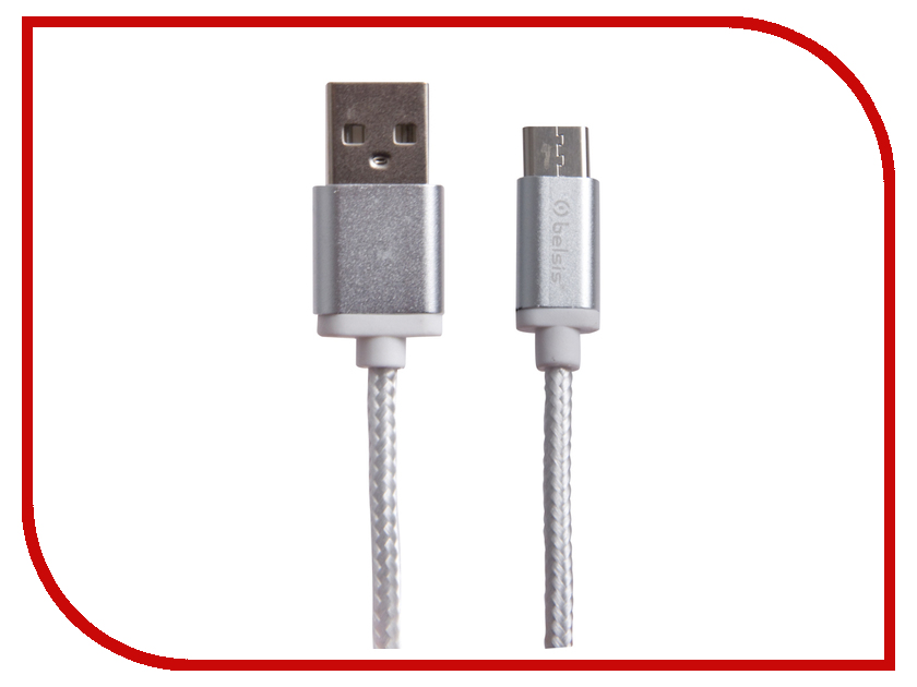 фото Аксессуар Belsis USB 2.0 A - USB Type-C 1.3m White BS3003W