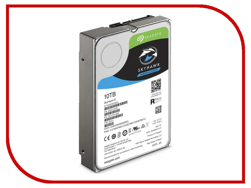 

Жесткий диск 10Tb - Seagate SkyHawk AI ST10000VE0004, ST10000VE0004