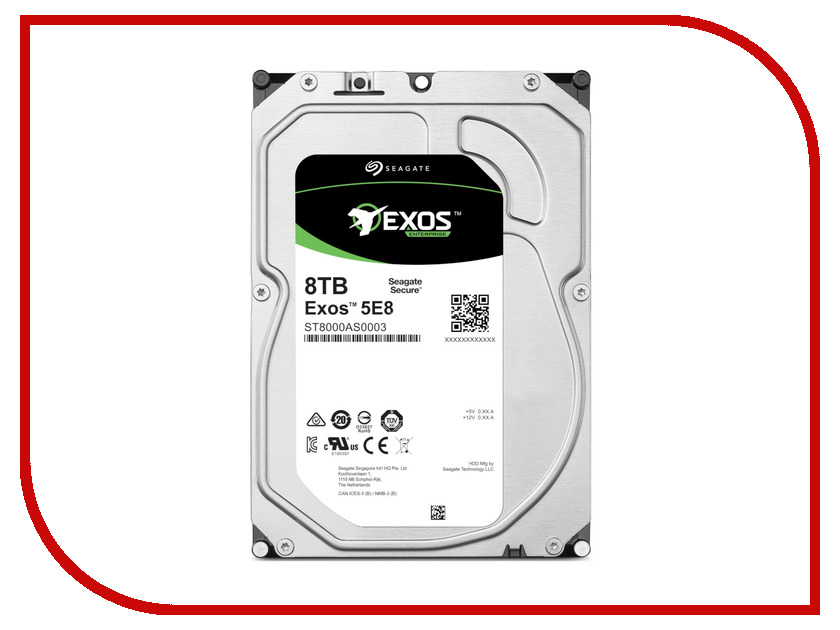 

Жесткий диск 8Tb - Seagate Exos 5E8 ST8000AS0003
