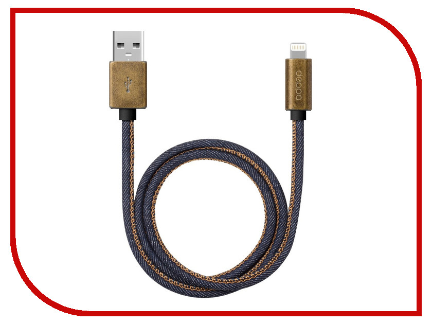 

Аксессуар Deppa USB - Lightning 1.2m MFI Jeans Blue 72275