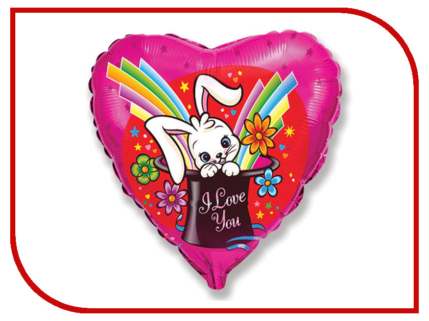 

Шар фольгированный Flexmetal I Love You Заяц волшебник 1260845, I Love You Заяц волшебник 1260845