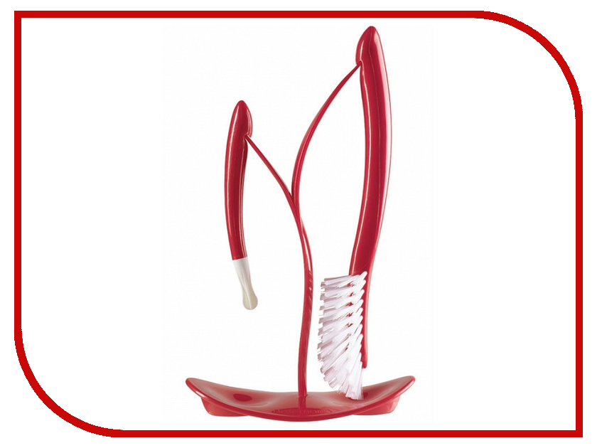 

Щетки для мытья бутылочек AngelCare Bottles Brushes And Drying Stand Cherry 500132-E, Bottles Brushes And Drying Stand