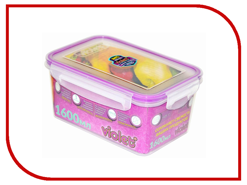 

Контейнер Виолет 093/16 1600ml Transparent 4627106338507