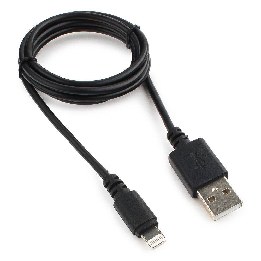 Аксессуар Gembird Cablexpert USB AM для iPhone 5/6/7/8/X/iPod/iPad 1m CC-USB-AP2MBP Black кабель для iphone5 6 7 8 x ipod ipad cablexpert