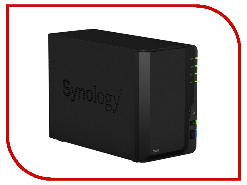 

Сетевое хранилище Synology DS218, DS218