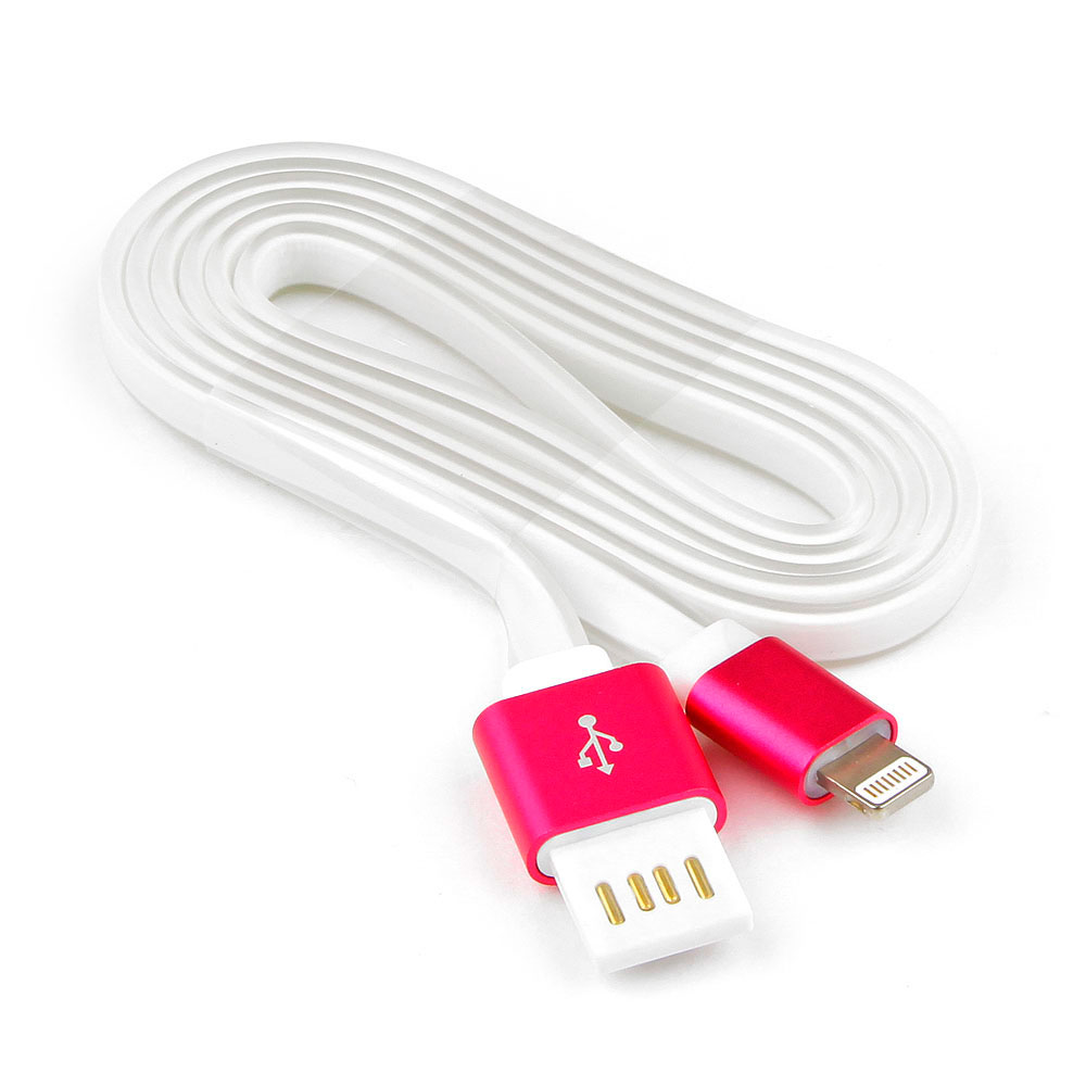 

Аксессуар Gembird Cablexpert USB AM/Lightning 8P 1m Pink CC-ApUSBr1m, CC-ApUSBr1m