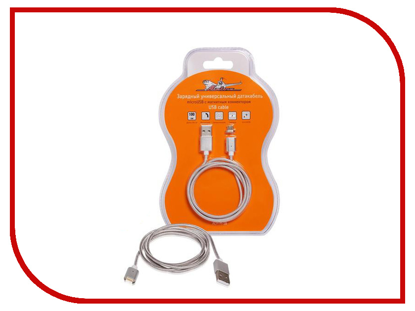 

Аксессуар Airline USB - microUSB 1m ACH-M-18 с магнитным коннектором
