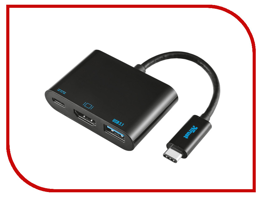 

Адаптер Trust USB - Type-C Multiport Adapter 21260, USB - Type-C