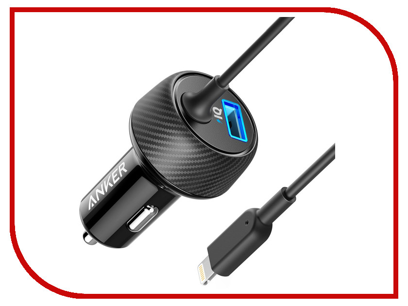 

Зарядное устройство Anker PowerDrive 2 Elite with Lightning Connector Black A2214H11
